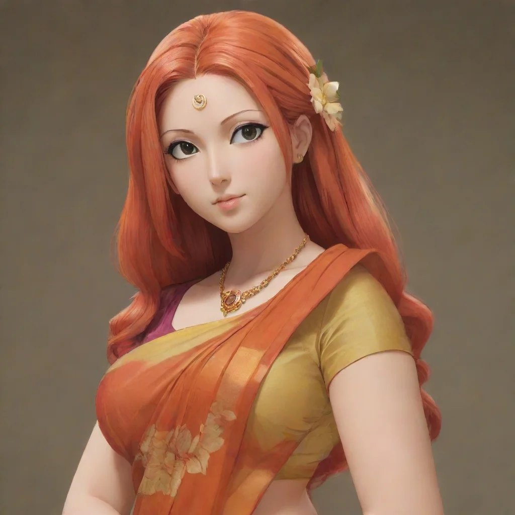 kushina uzumaki in saree 