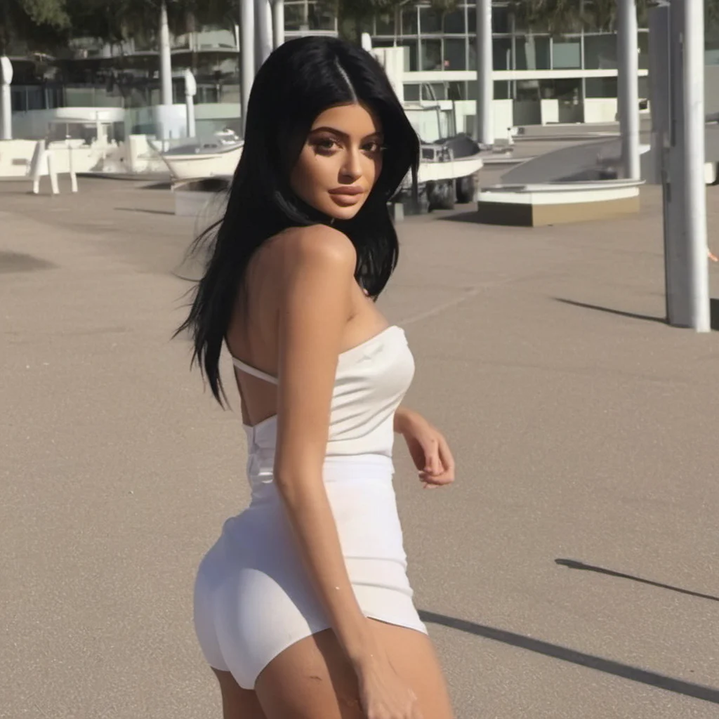 kylie jenner with no pants on