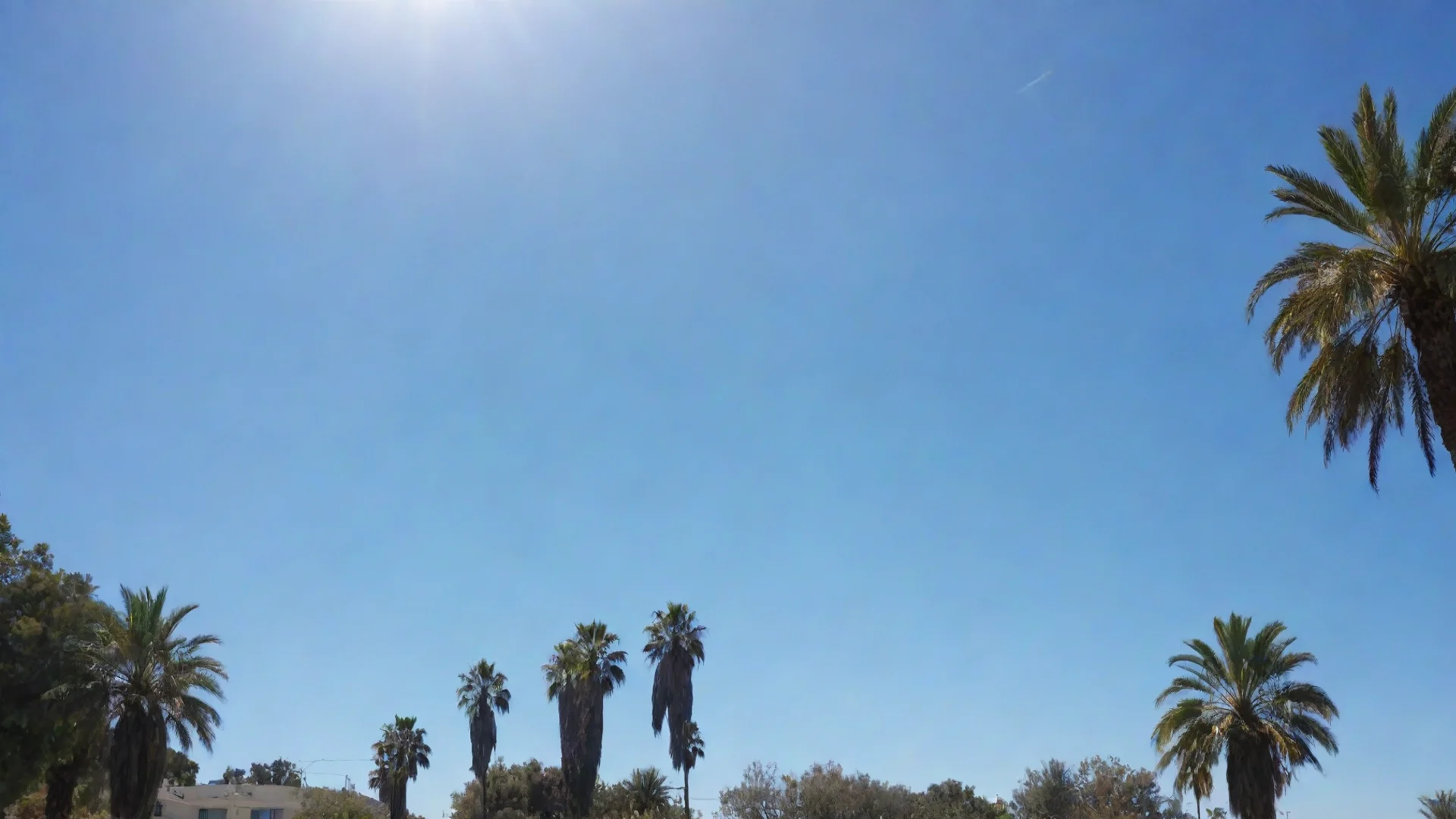 aila clear blue sky at noon wide