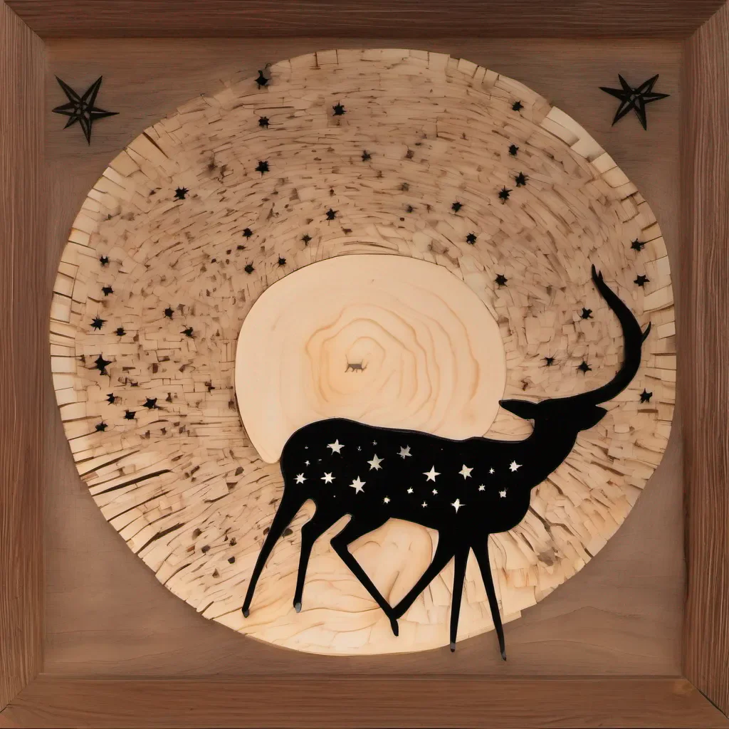 aila noche estrellada en abanico de madera  amazing awesome portrait 2