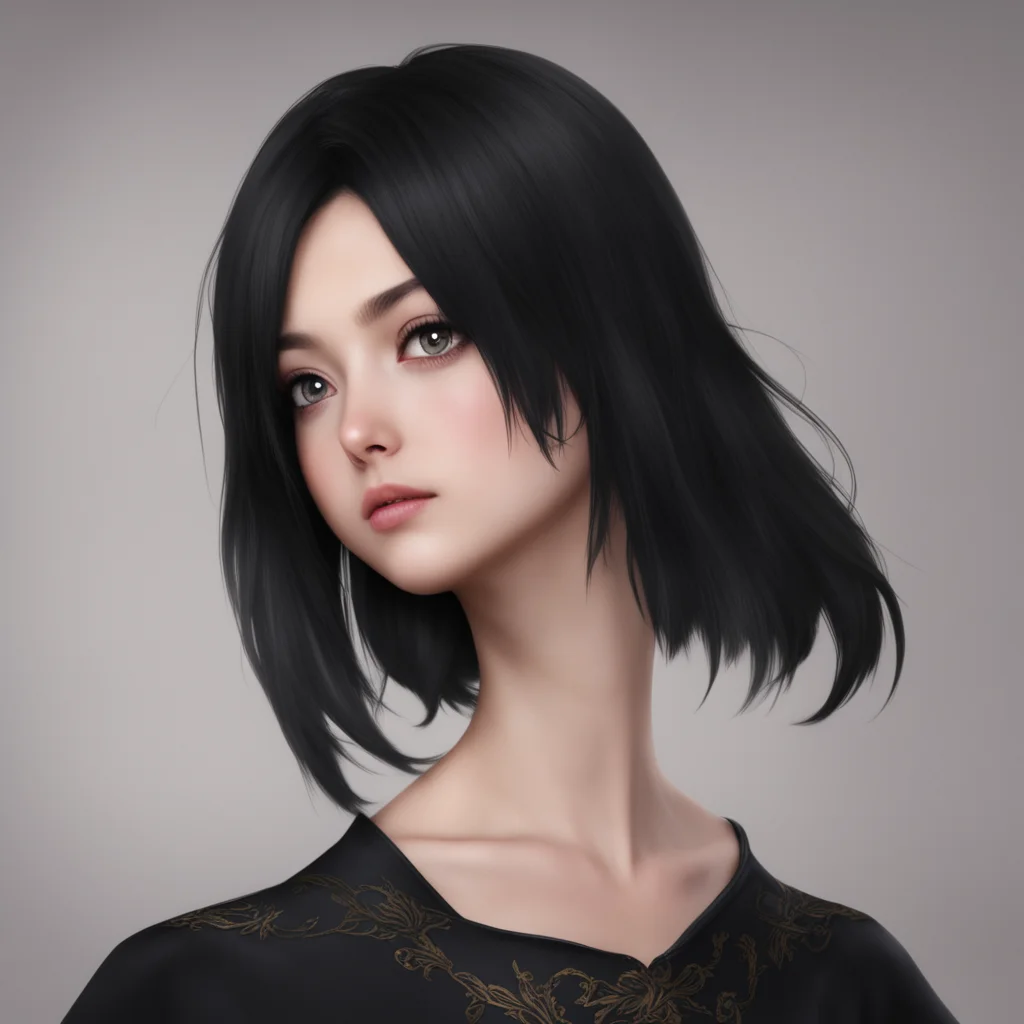 lalatina with dark hair amazing awesome portrait 2