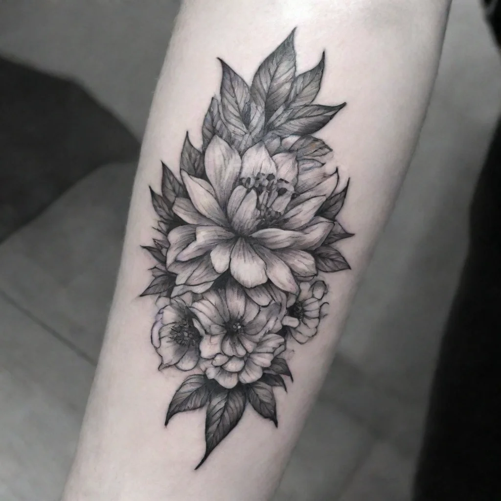 lead me on fine line black and white tattoo