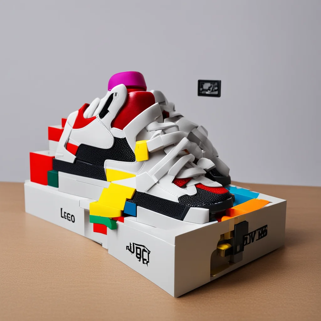 lego jordans with box confident engaging wow artstation art 3