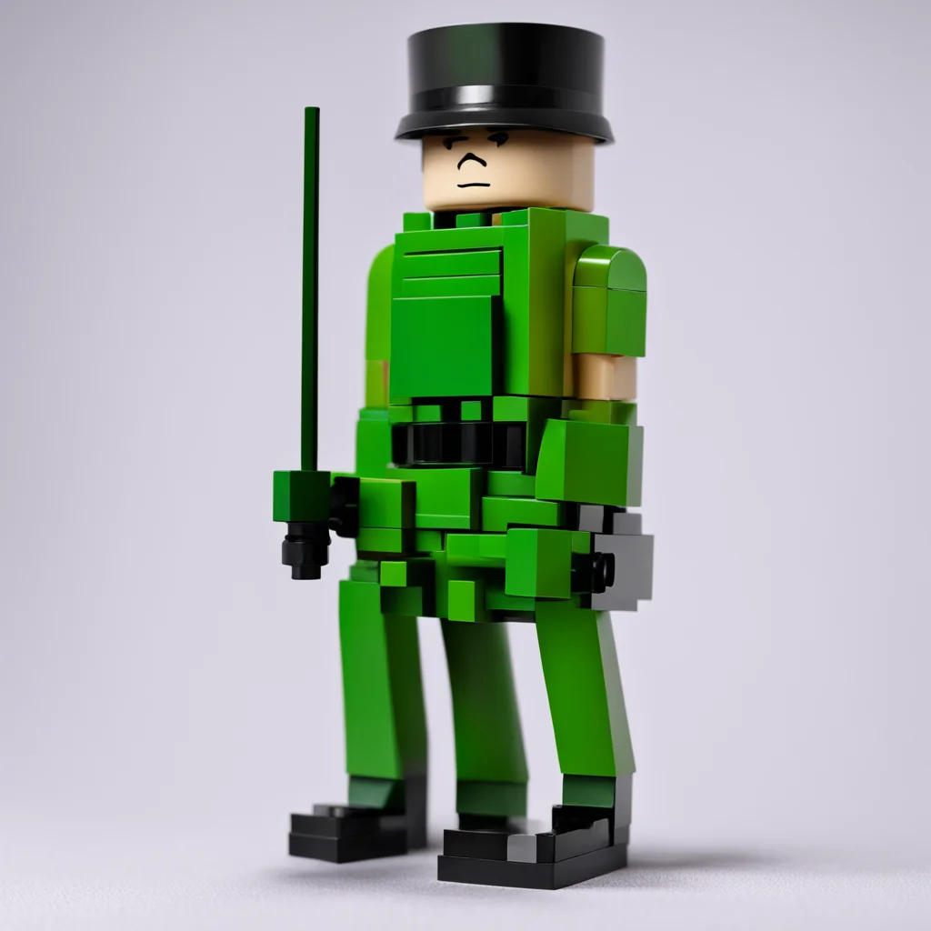 lego soldier tall with amour