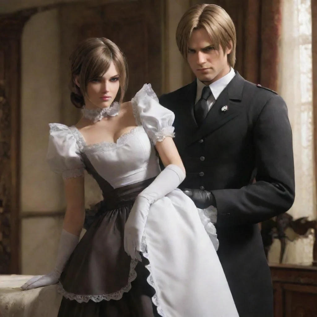 aileon s kennedy with a maid dress