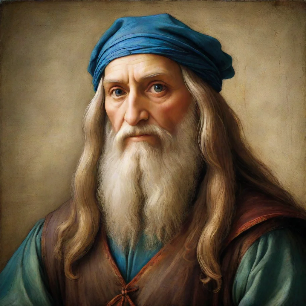 leonardo da vinci epic colorful character awesome hd detailed asthetic quality