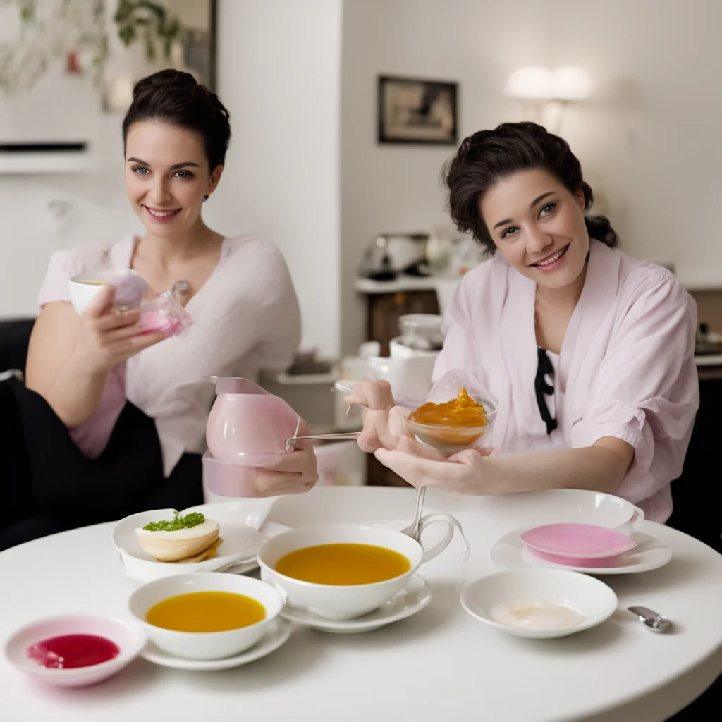 lesbian tea 5pm confident engaging wow artstation art 3