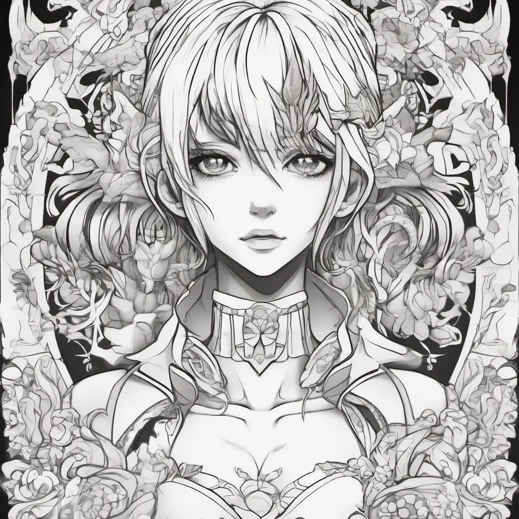 ailibro para colorear de fantasia anime amazing awesome portrait 2