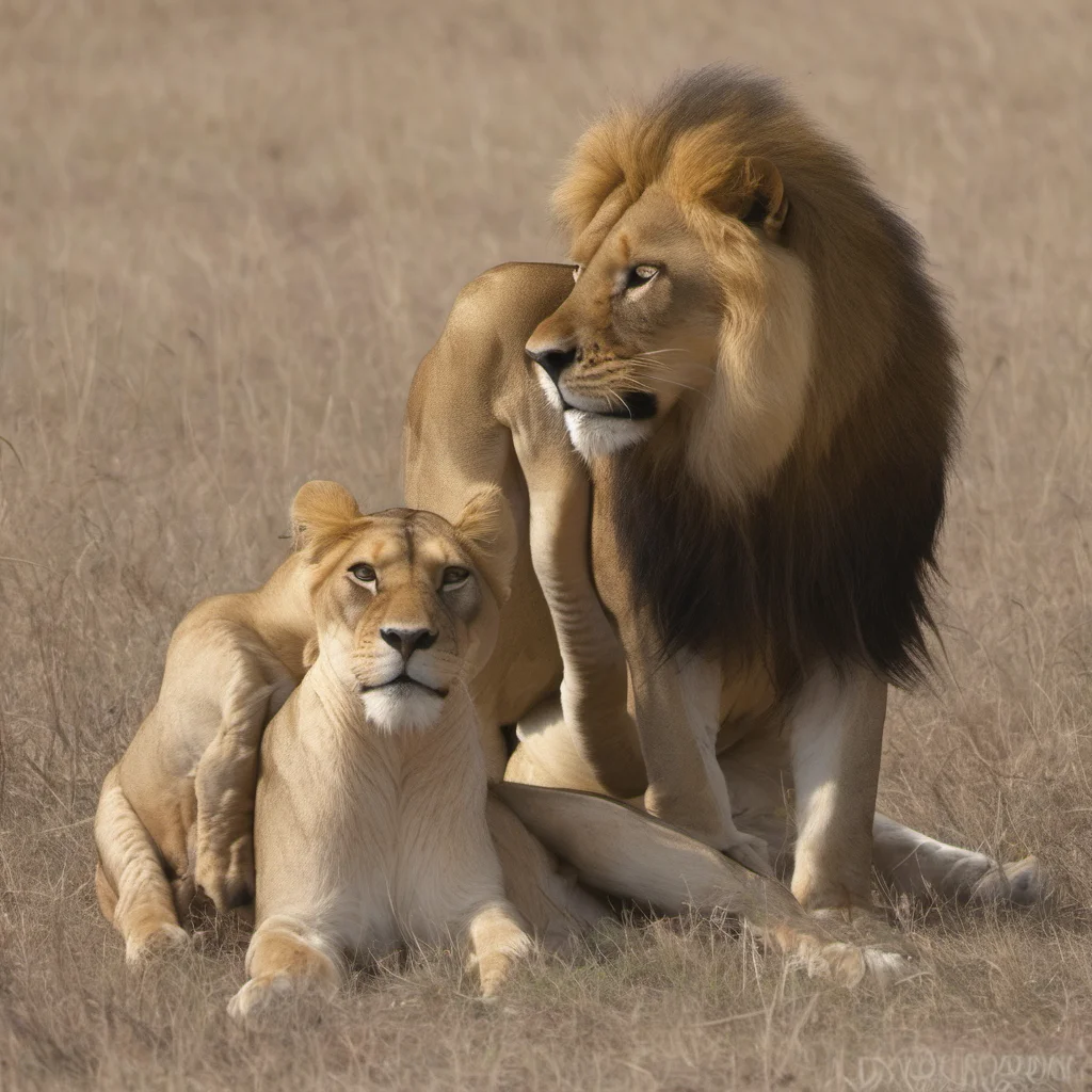 lioness mating with lion