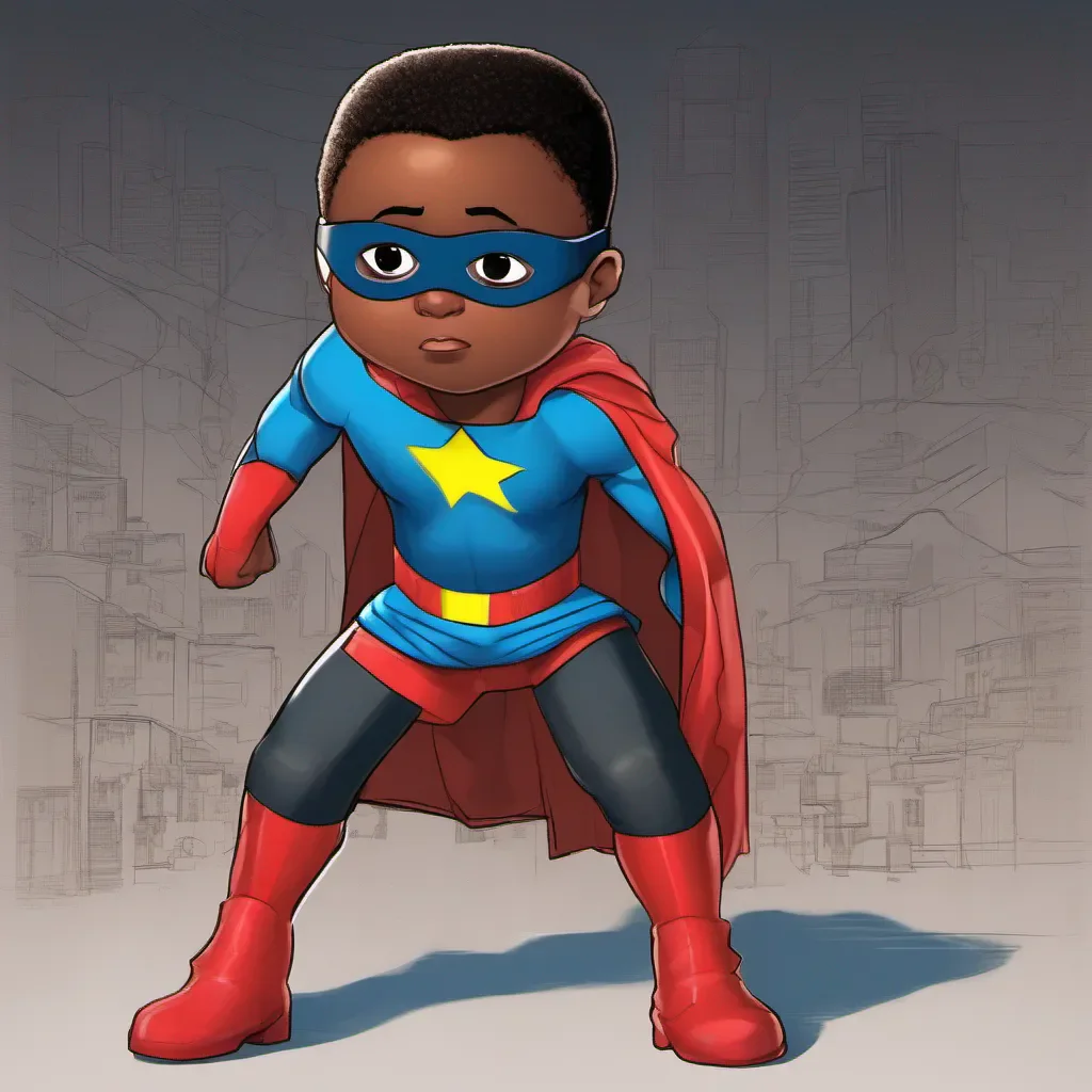 ailittle black boy  superhero  confident engaging wow artstation art 3