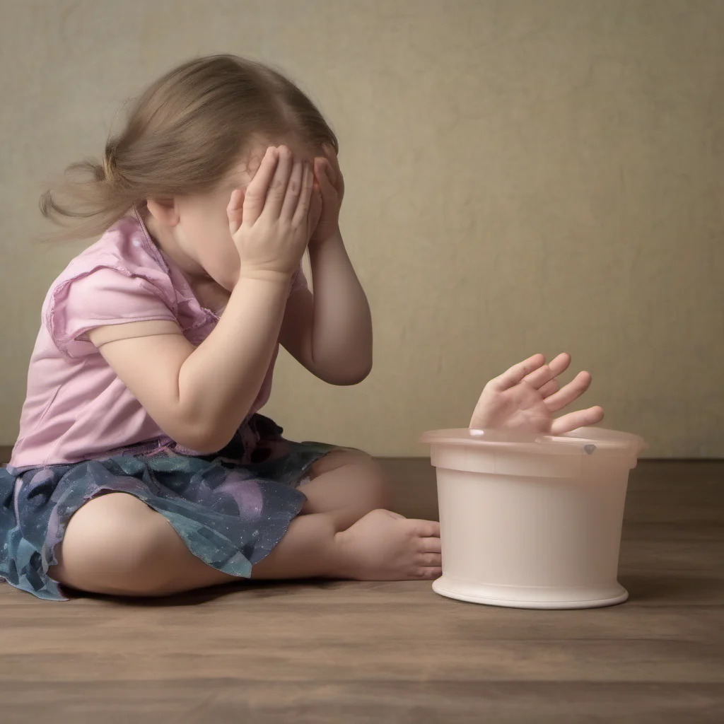 ailittle girl big hands vomiting