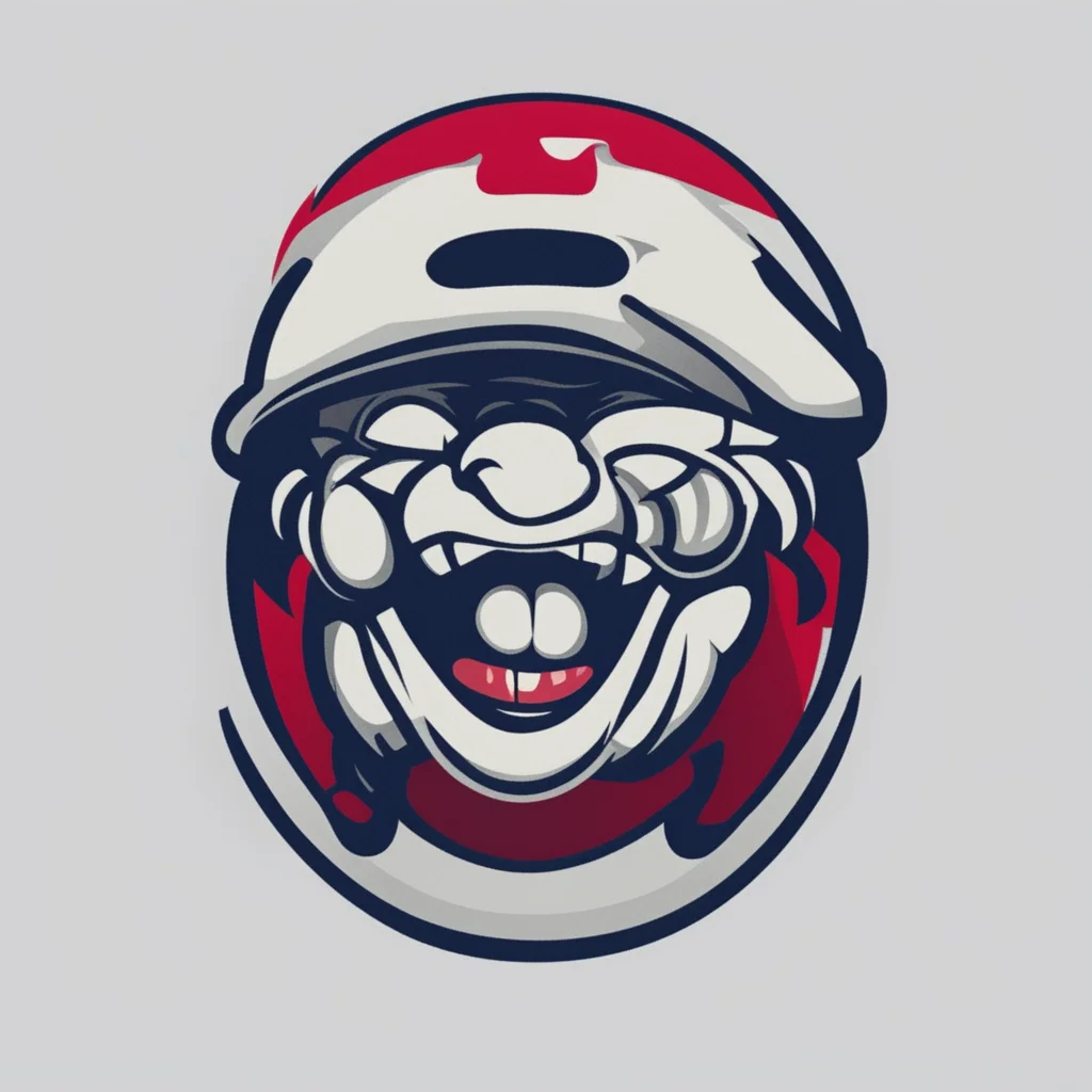 ailogo for a baseball team a baseball with a face on oit confident engaging wow artstation art 3