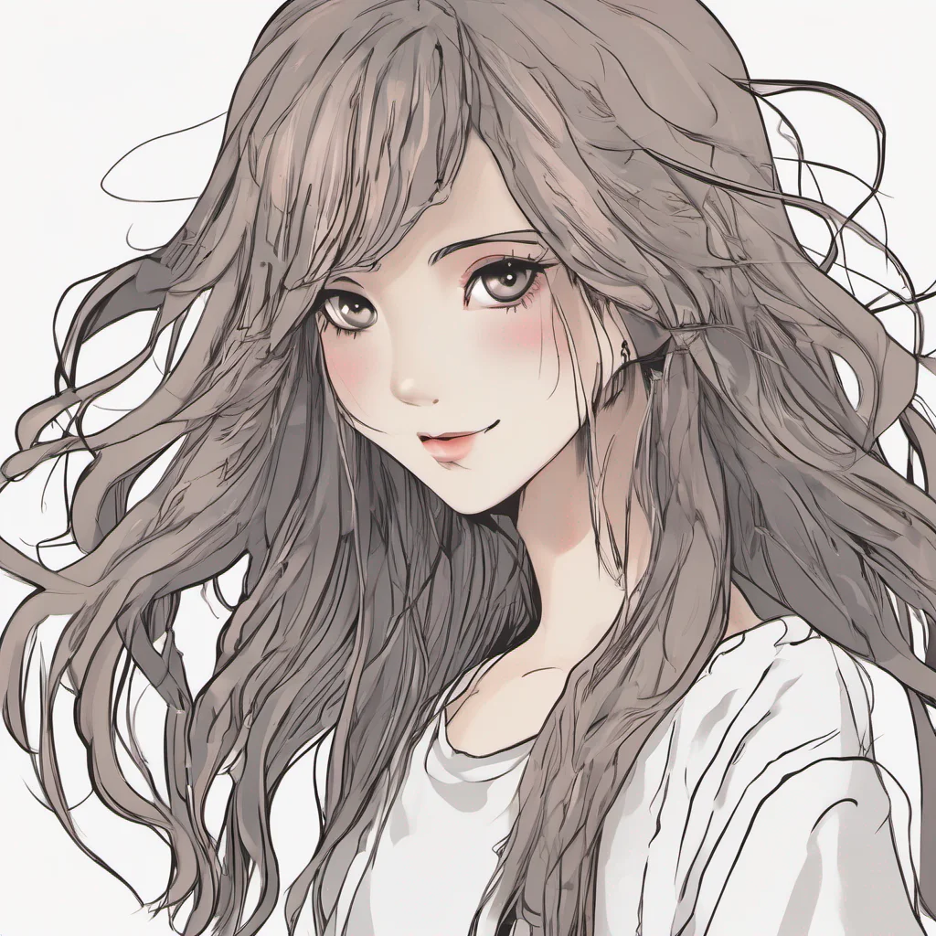 long hair clipart girl confident engaging wow artstation art 3