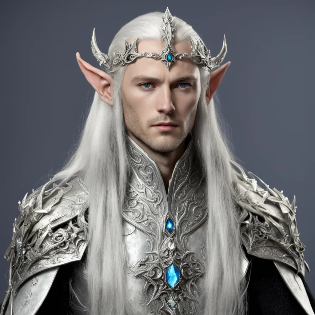 lord celeborn with silver elven circlet with jewels