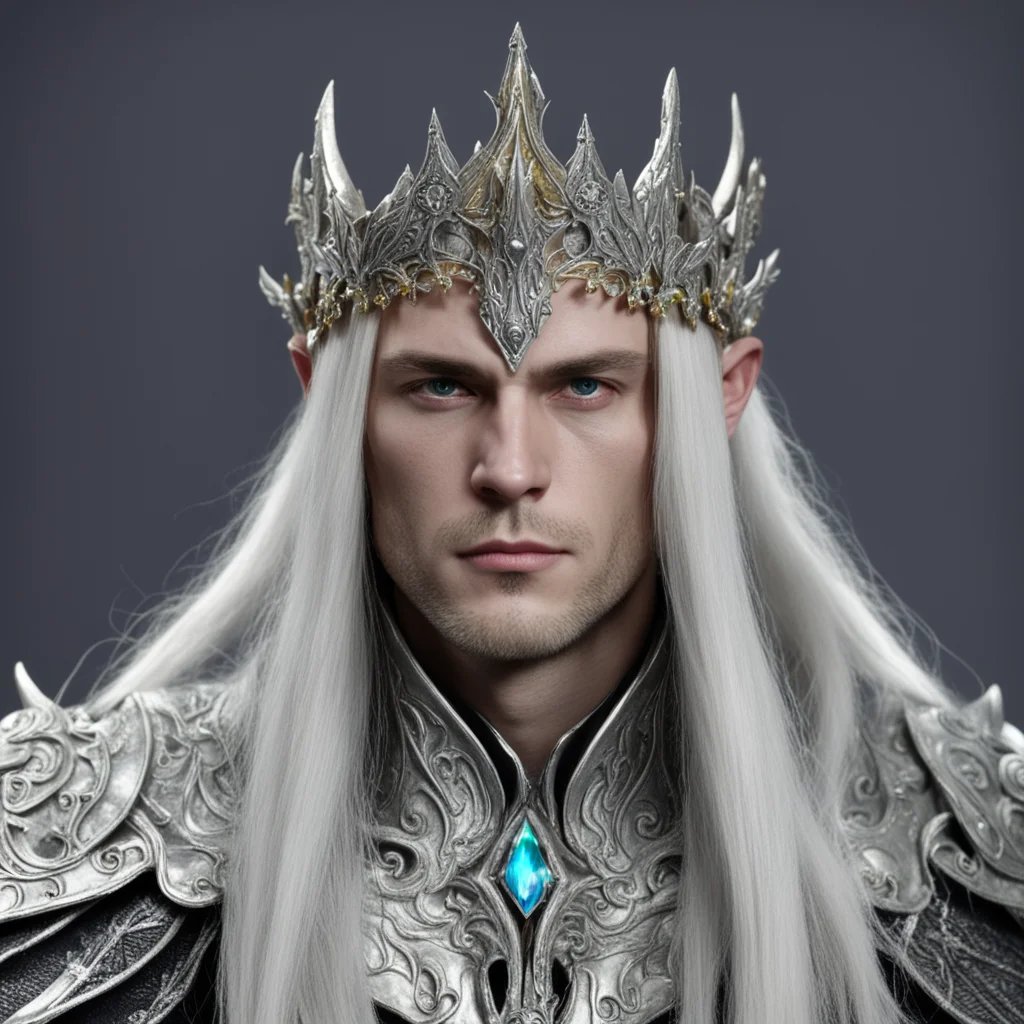 lord celeborn with silver sindar circlet with jewels