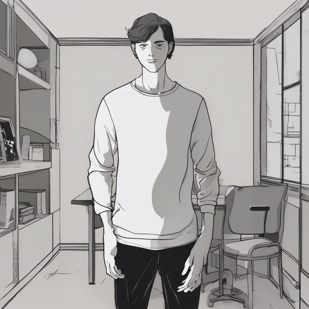 ailottie animation image of a guy in long sleeve with faceless image