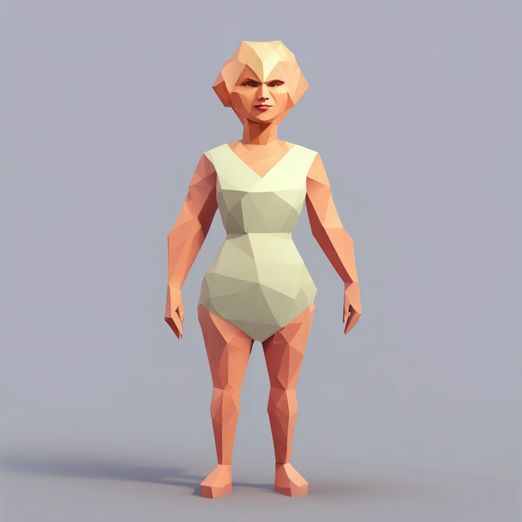 low poly mommy amazing awesome portrait 2