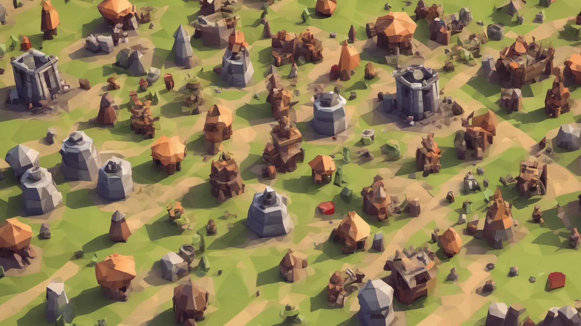 ailow poly tower defense game wide