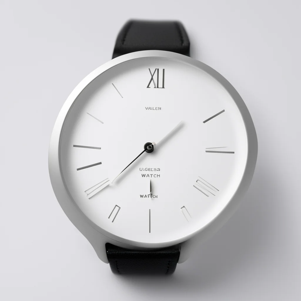 lugless watch white dial. confident engaging wow artstation art 3