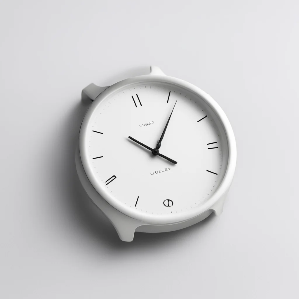 lugless watch white dial.