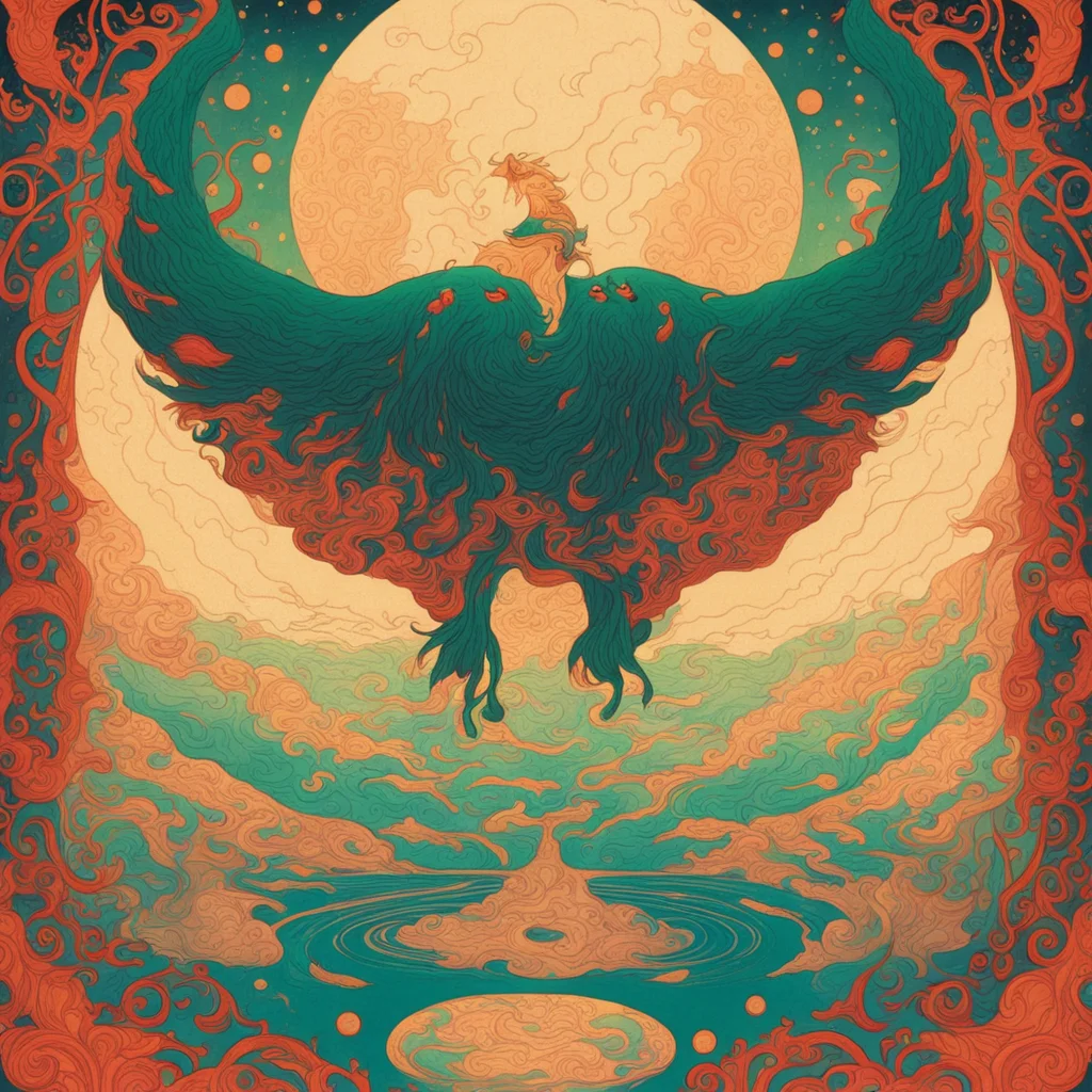 aimagic carpet retro victo ngai art nouveau cryptid amazing awesome portrait 2