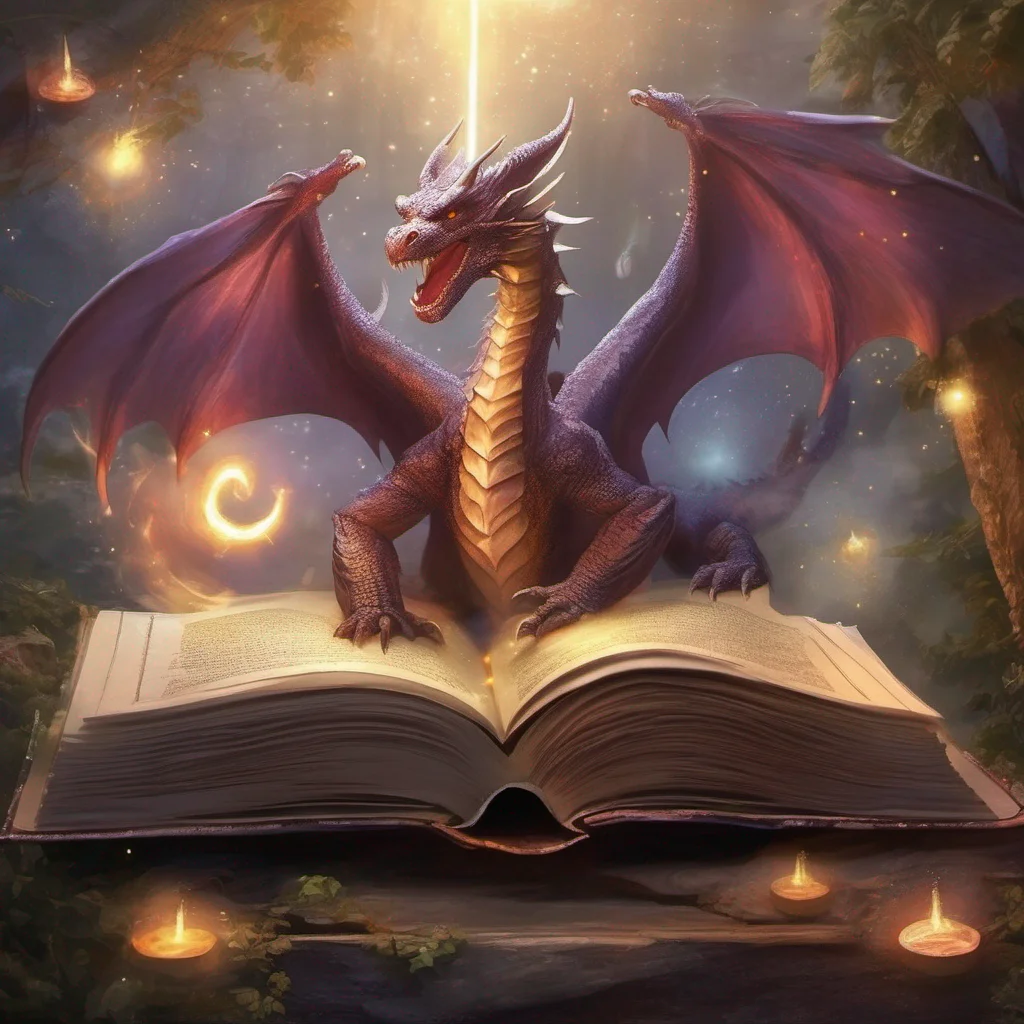 aimagical book opening fantasy art dragons stars  amazing awesome portrait 2