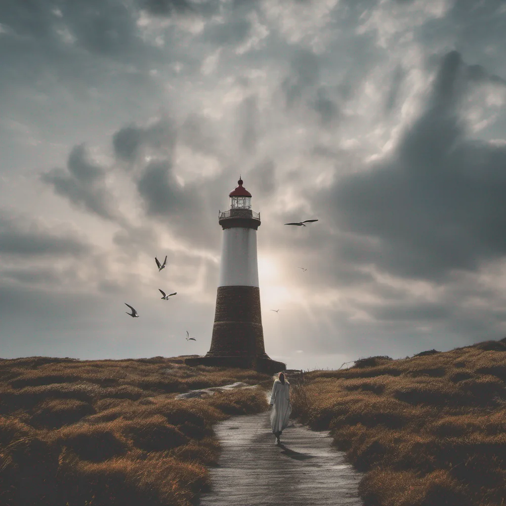 aimajestic lighthouse with person breaking free amazing awesome portrait 2