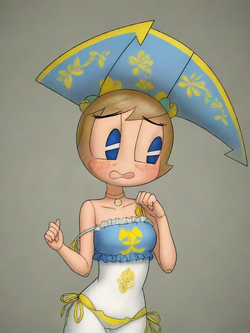 make her a little ukrainian stylized