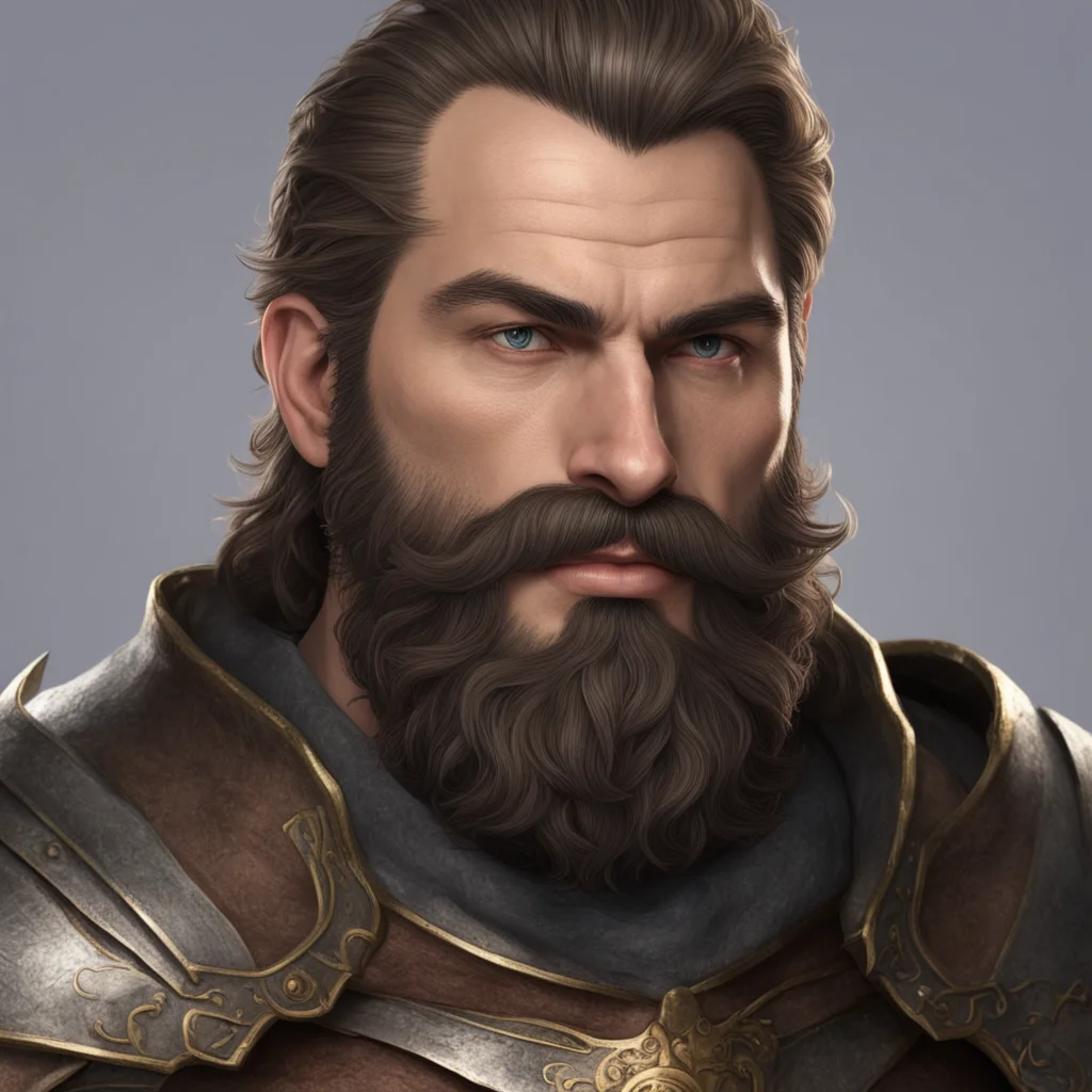 aimale human paladin beard and mustache amazing awesome portrait 2