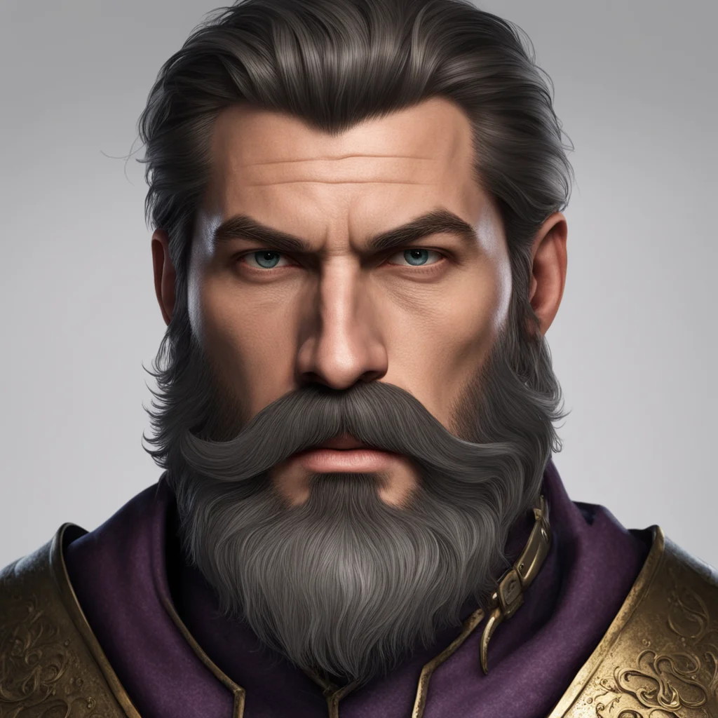 male human paladin beard and mustache good looking trending fantastic 1