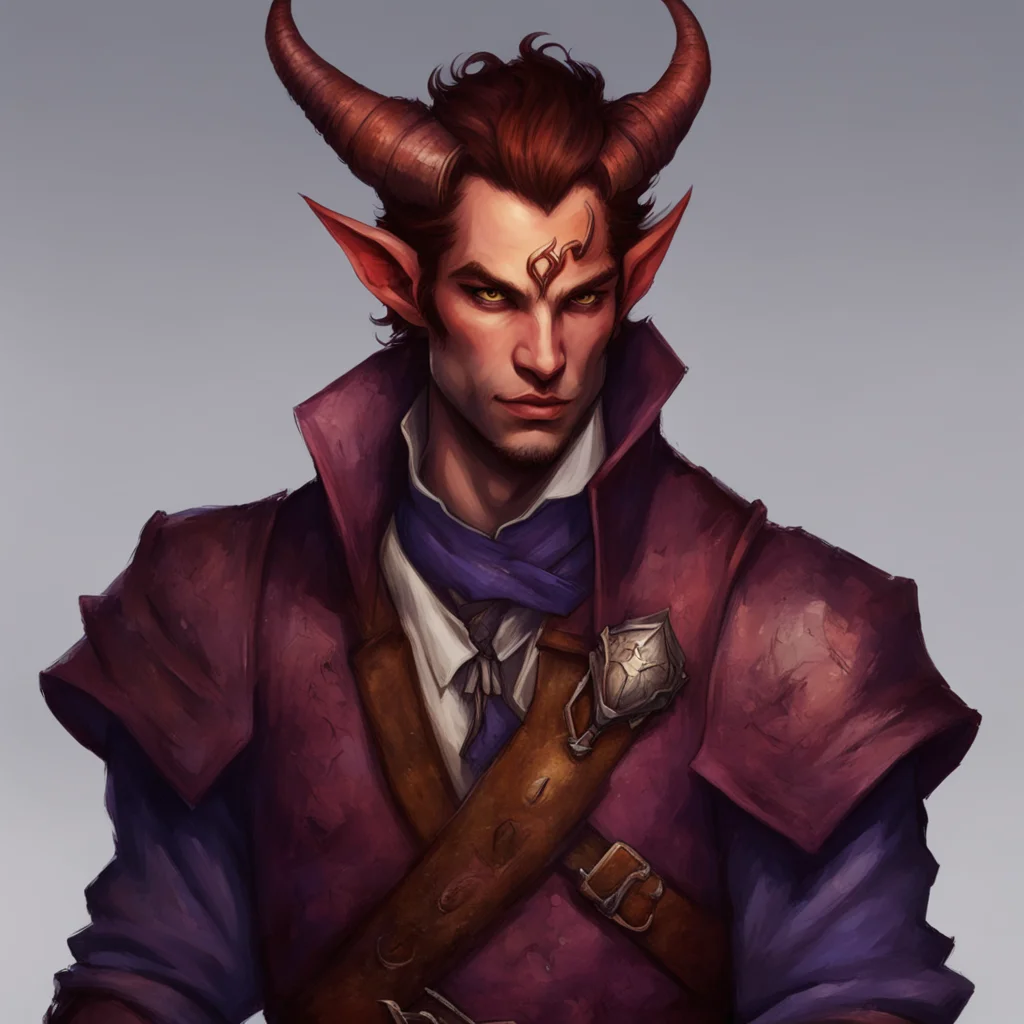 male tiefling bard