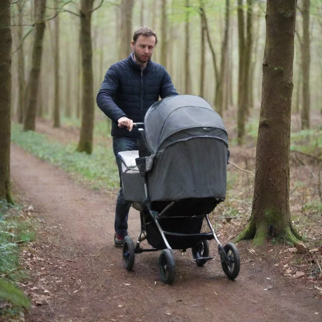 aiman leaving a newborn baby in a pram in the woods