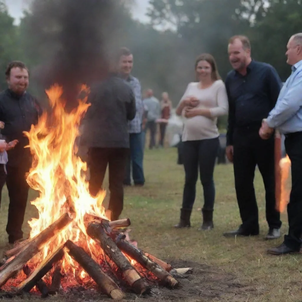 aiman sacrifices newborn baby on a bonfire while other people laugh