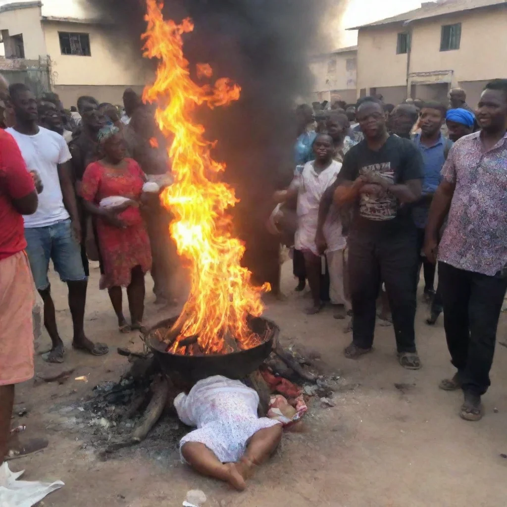 aiman sacrifices newborn baby on a fire while other people laugh