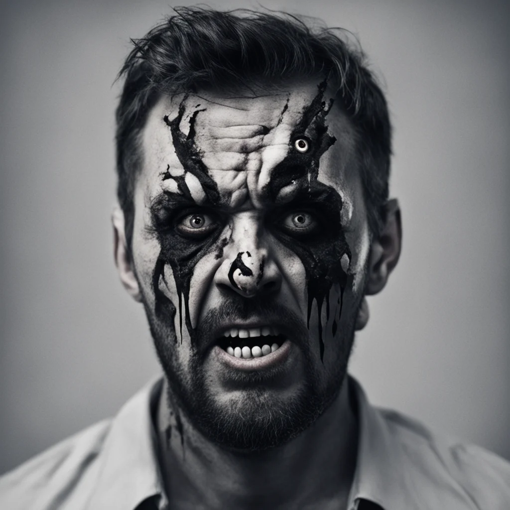 man scary confident engaging wow artstation art 3