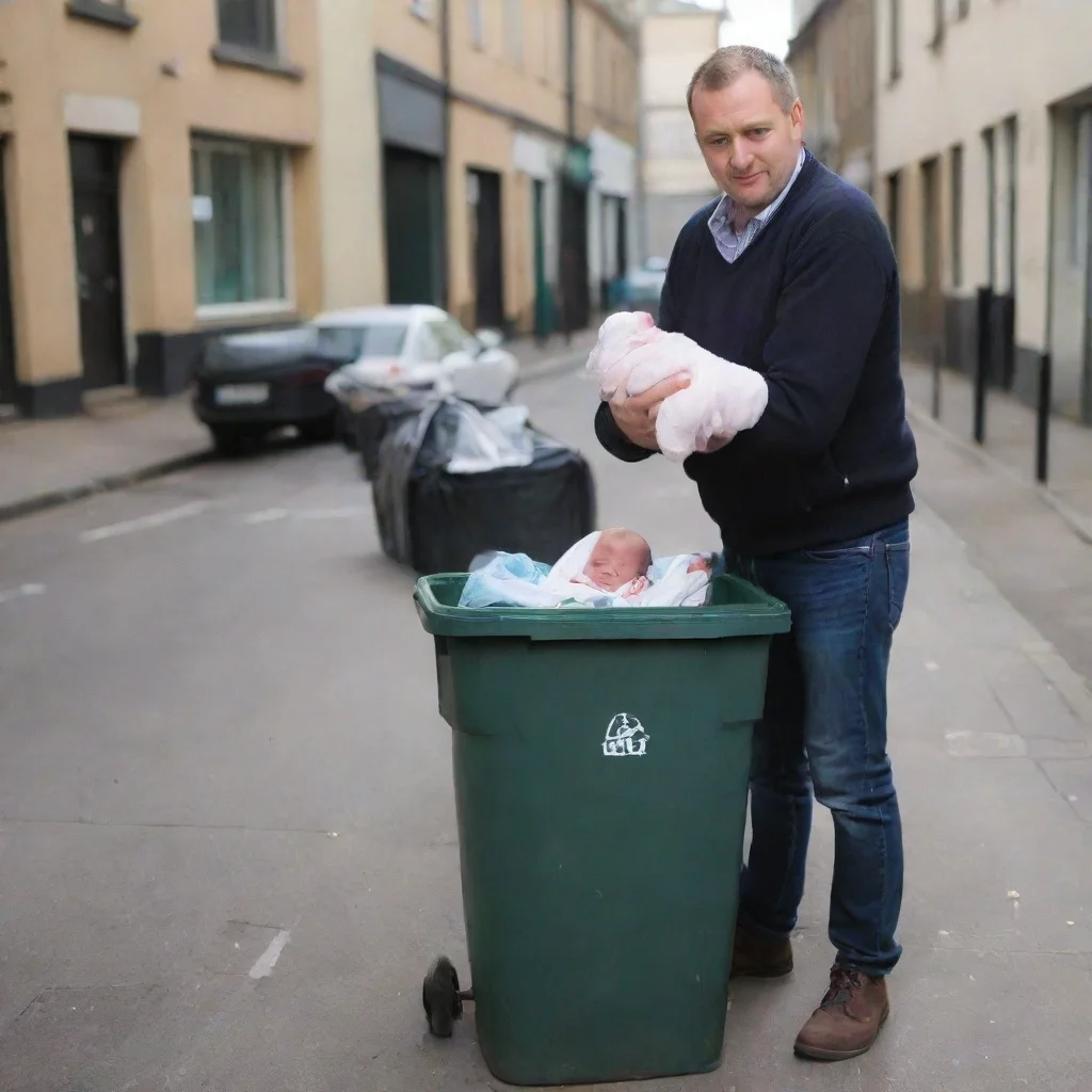 aiman throwing a newborn baby in the bin
