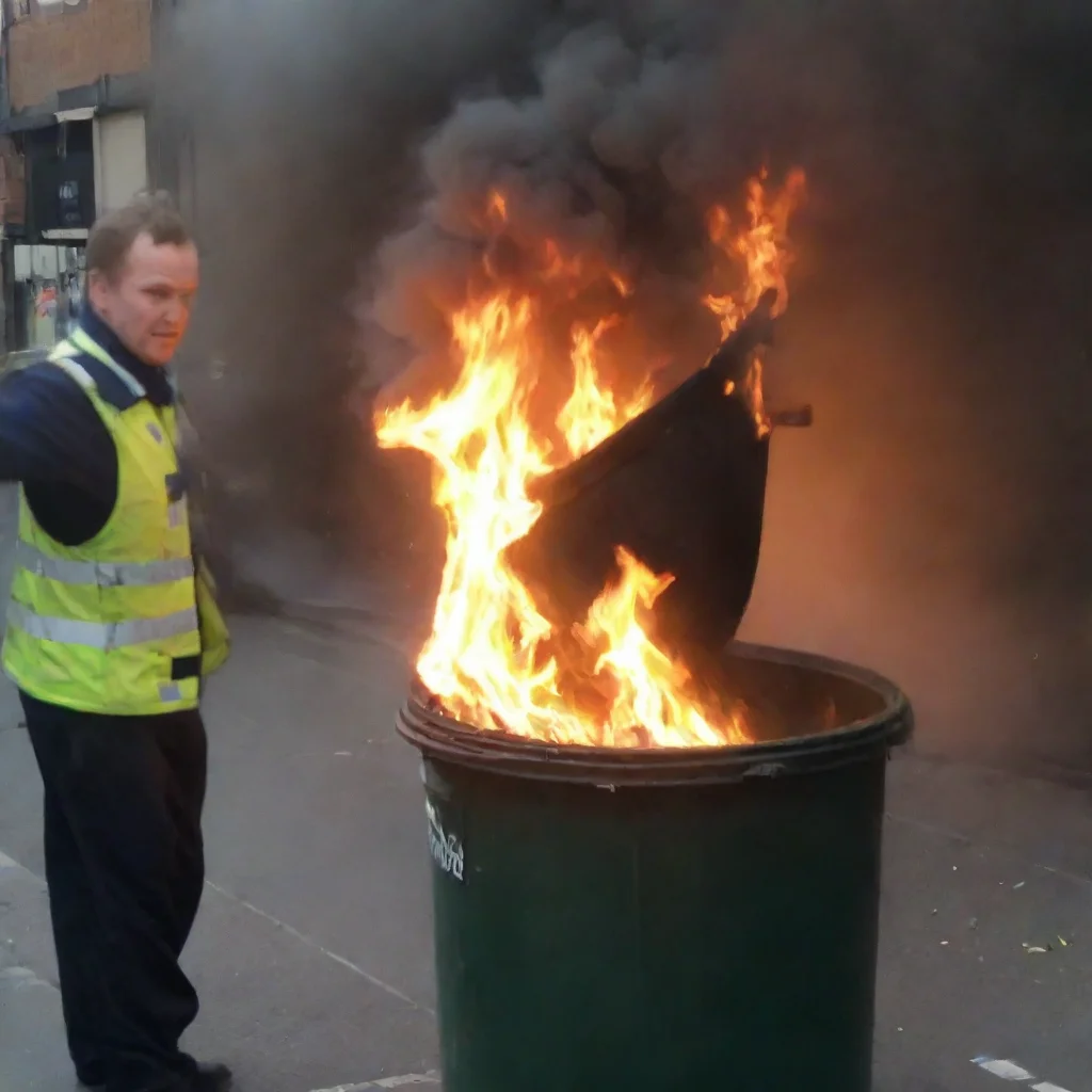aiman throwing newborn babies in the bin on fire