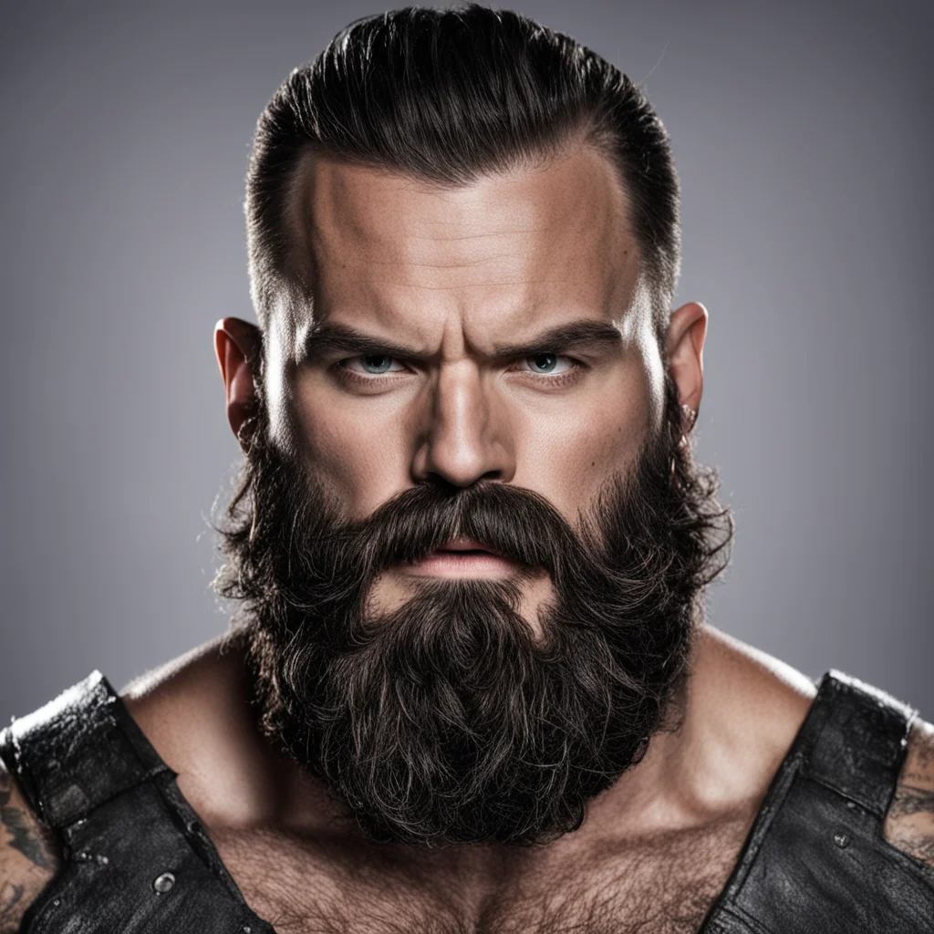 man warrior beard confident engaging wow artstation art 3