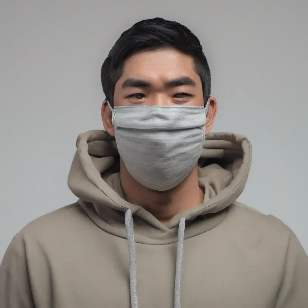 aiman wearing a mask and a hoodie amazing awesome portrait 2