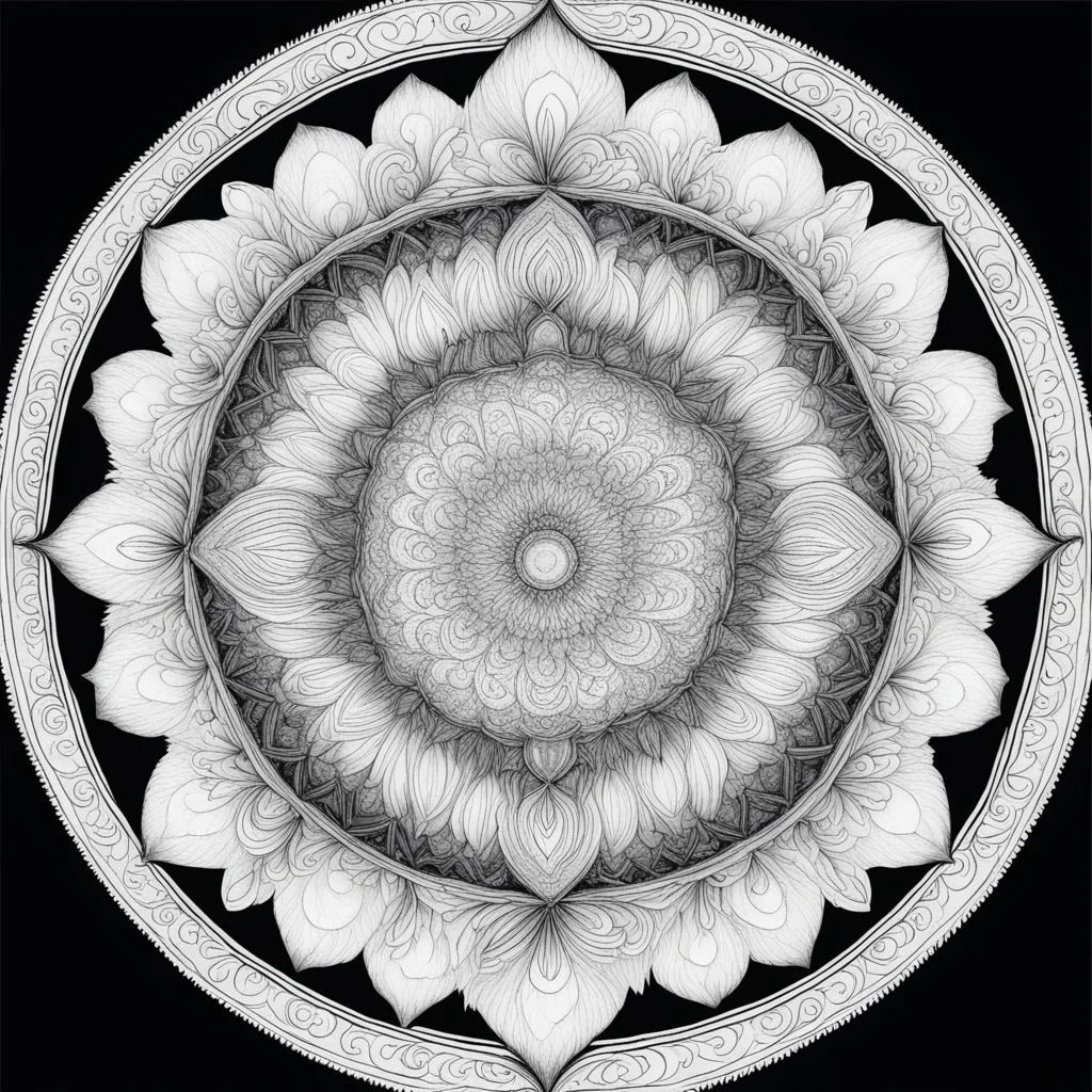 mandala that represents a girl with a loving and caring heart yet cold hearted amazing awesome portrait 2