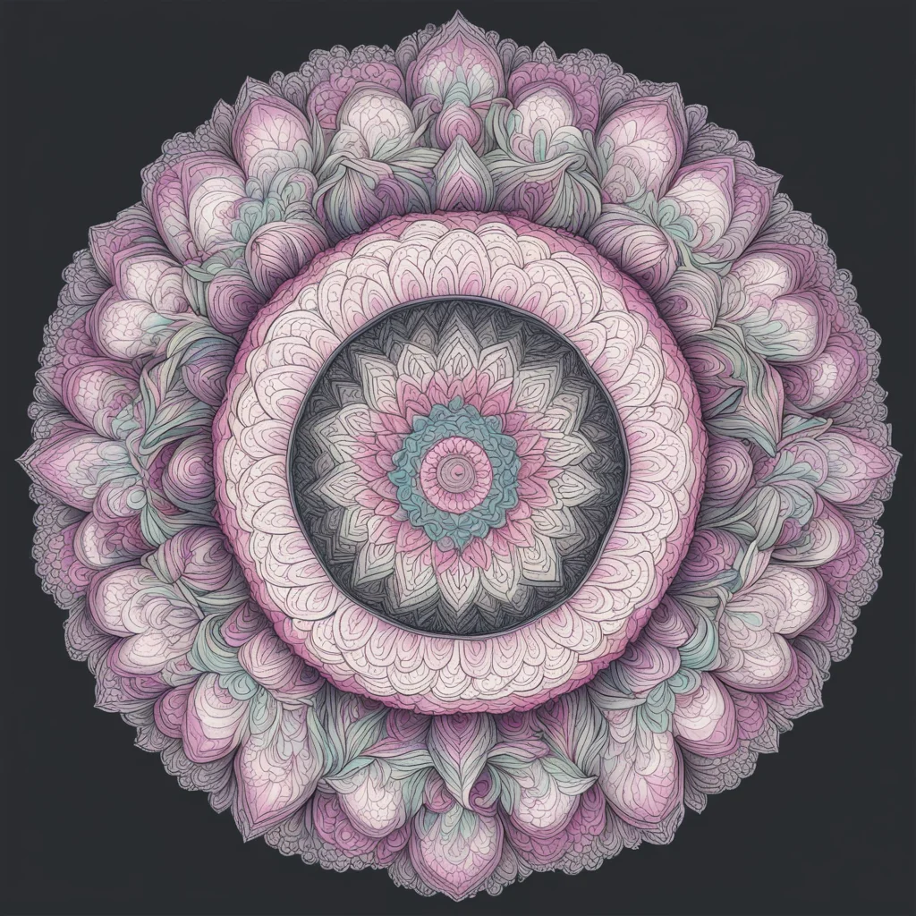 mandala that represents a girl with a loving and caring heart yet cold hearted confident engaging wow artstation art 3