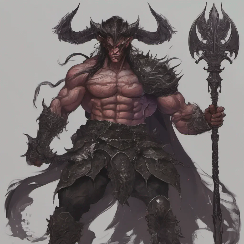 aimasculine demon warrior confident engaging wow artstation art 3