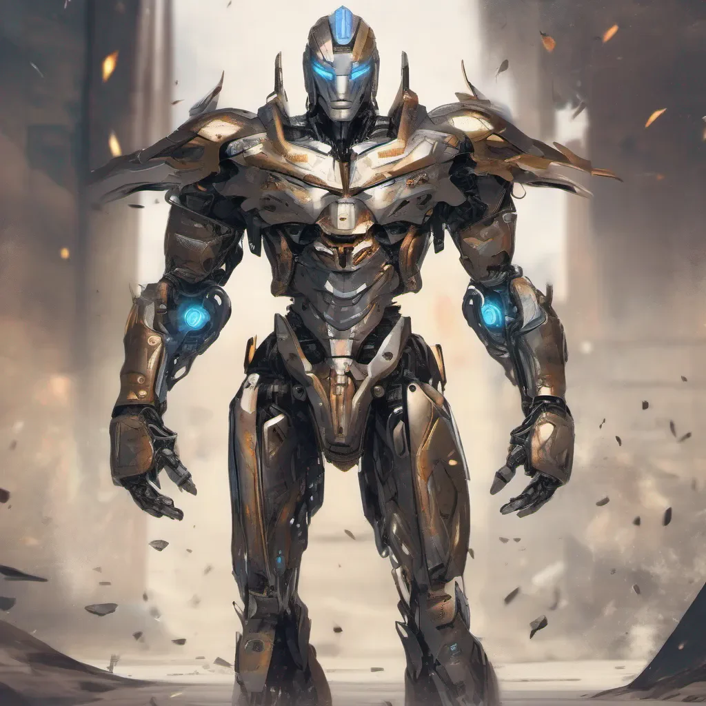 aimasculine robot warrior majestic handsome confident engaging wow artstation art 3