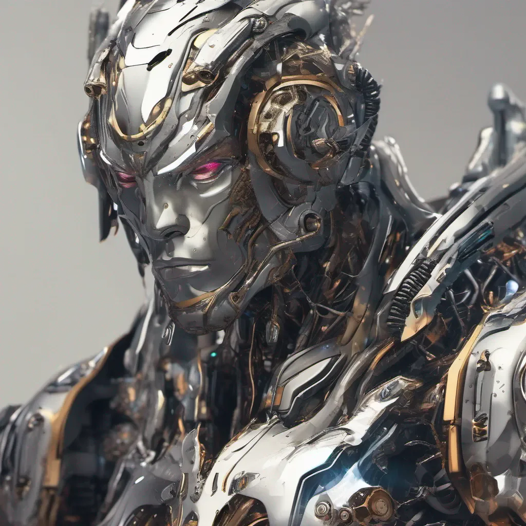 aimasculine robot warrior majestic handsome