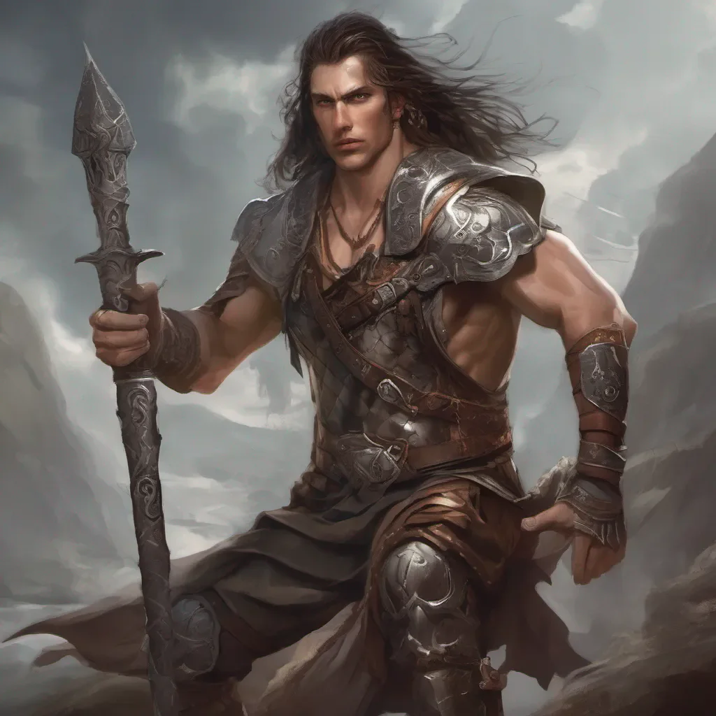 aimasculine warrior fantasy art wanderer good looking trending fantastic 1