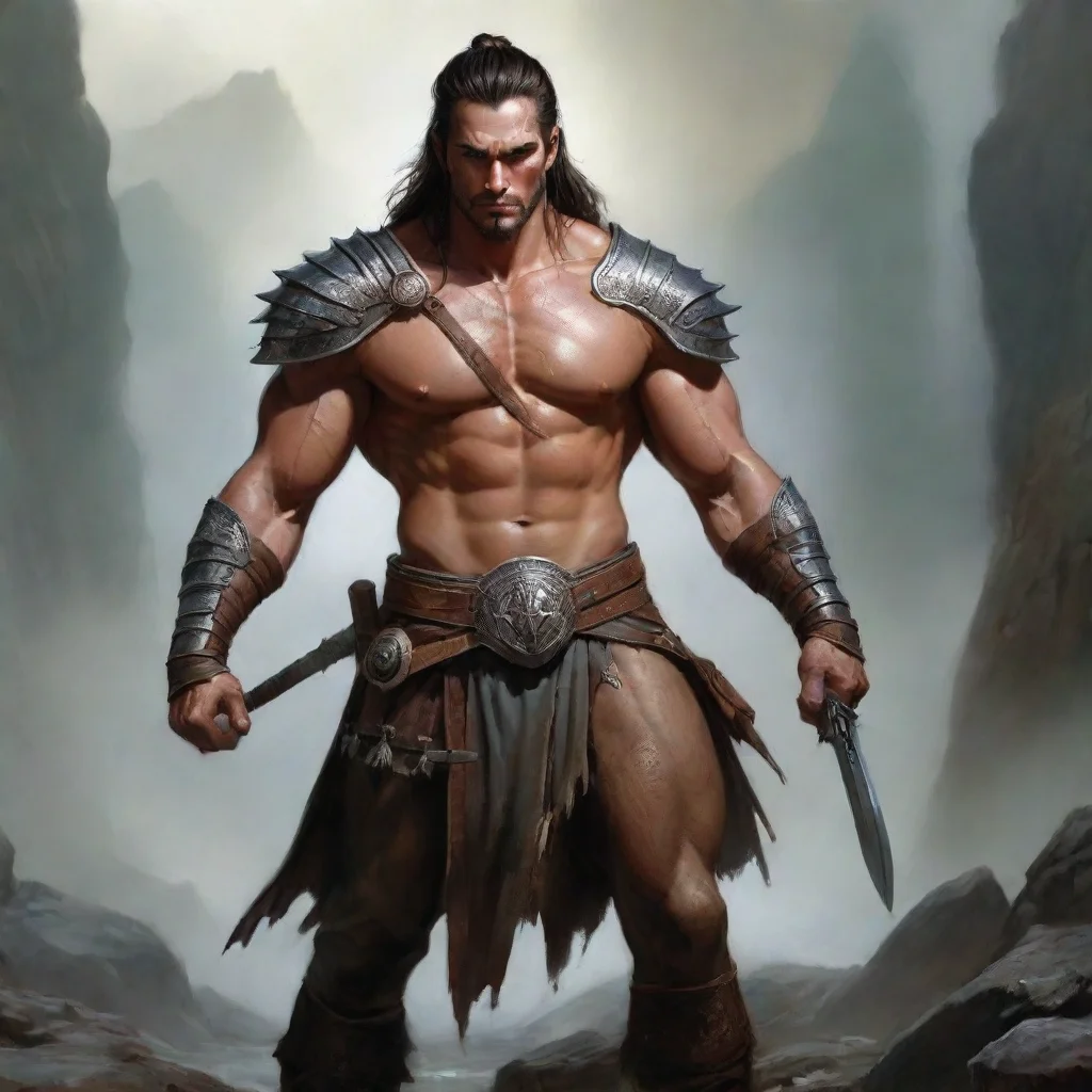 aimasculine warrior hd art detailed world fantasy