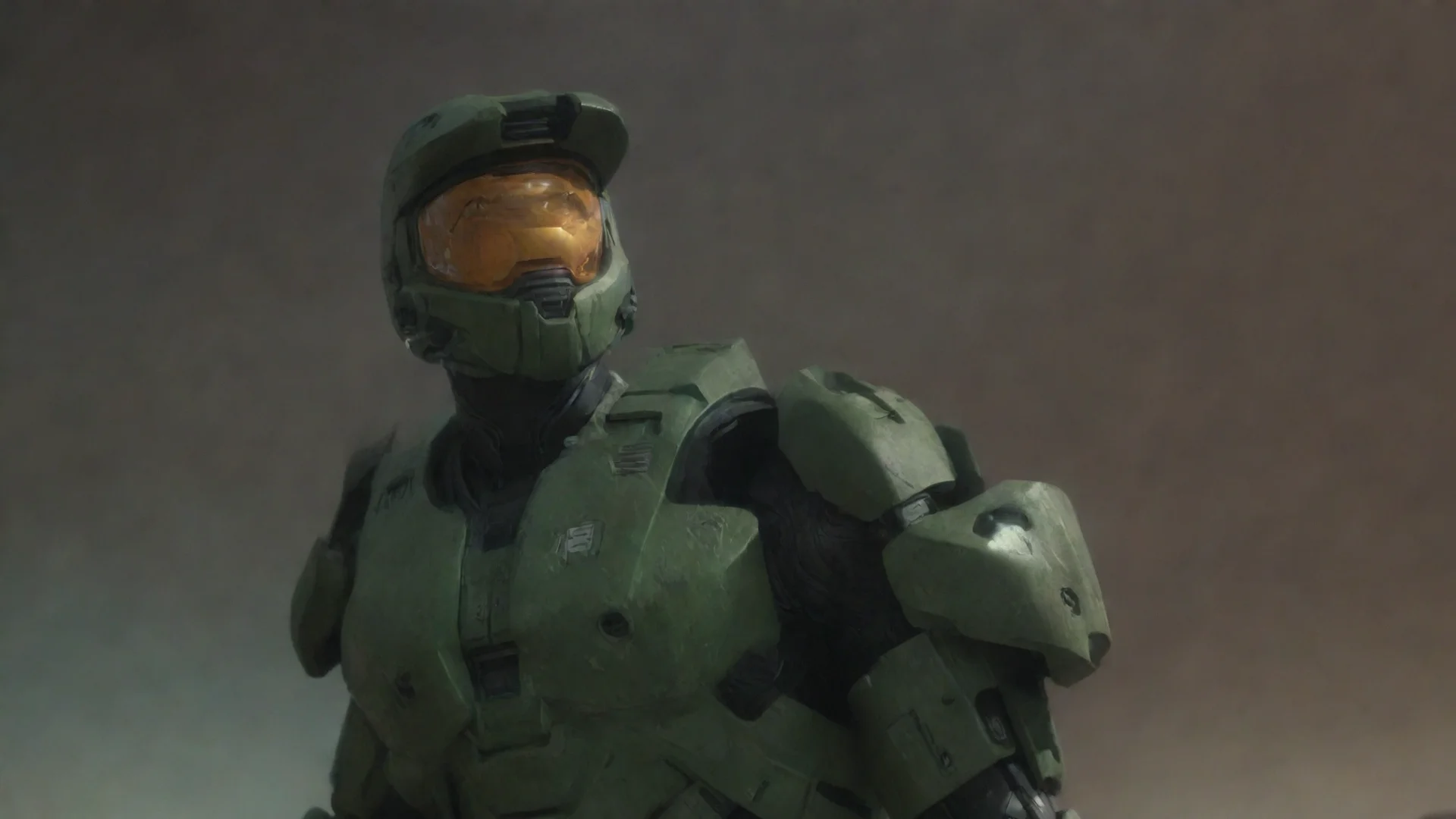 aimaster chief with earth behind him wide