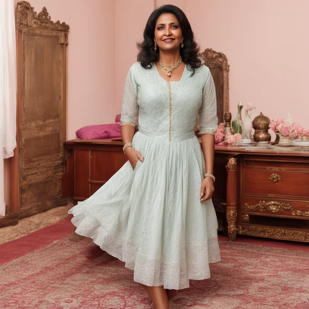 aimature indian mom in blouse and petticoat