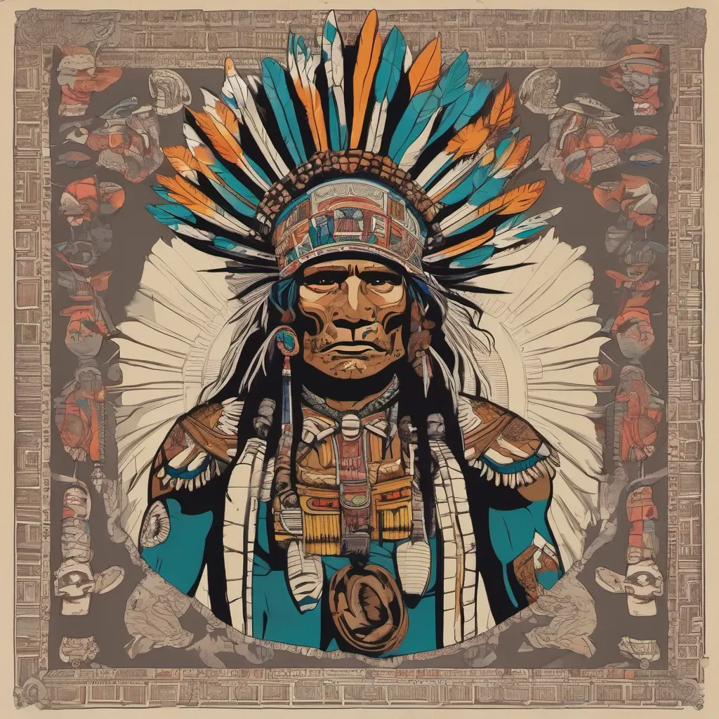 aimayan war chief with jaguar headdress confident engaging wow artstation art 3