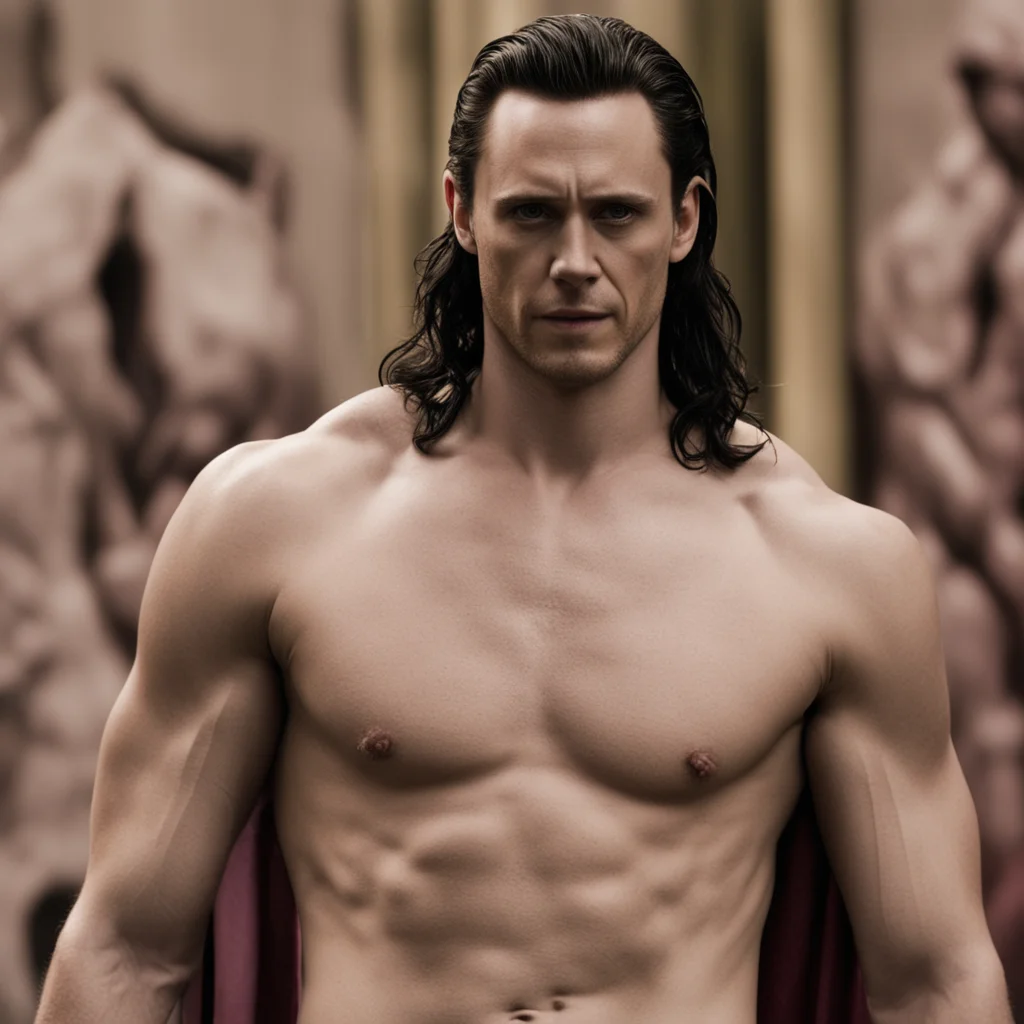 mcu loki shirtless confident engaging wow artstation art 3